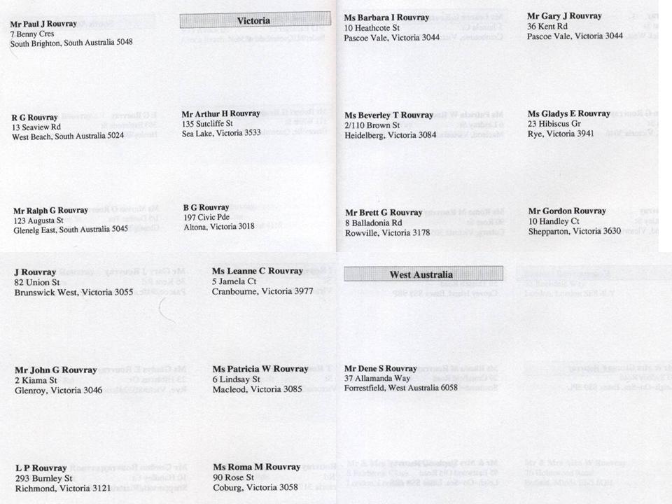 Australia entries