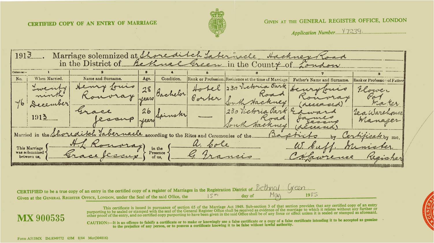 Henry Louis Descendants